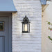 Wall Lantern Nuvo 60-6119 Hopkins Outdoor Collection 12 inch Small Wall Light - Matte Black Finish with Clear Glass Nuvo