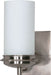 Vanity Nuvo 60-611 Polaris - 1 Light - 5 in. - Vanity with Satin Frosted Glass Shade - Brushed Nickel Finish Nuvo