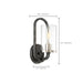 Sconce Nuvo 60-6121 1 Light - Sherwood Wall Sconce - Iron Black with Brushed Nickel Accents Finish - Clear Glass - Lamp Included Nuvo