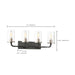 Vanity Nuvo 60-6129 Sherwood - 4 Light - Vanity - 32 in. - Iron Black with Brushed Nickel Accents Nuvo