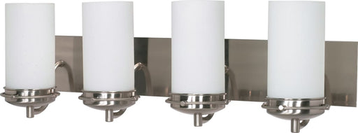 Vanity Nuvo 60-614 Polaris - 4 Light - 30 in. - Vanity with Satin Frosted Glass Shades - Brushed Nickel Finish Nuvo