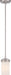 Mini Pendant Nuvo 60-615 Polaris - 1 Light - Mini Pendant- with White Opal Glass - Brushed Nickel Finish Nuvo
