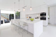 Mini Pendant Nuvo 60-615 Polaris - 1 Light - Mini Pendant- with White Opal Glass - Brushed Nickel Finish Nuvo