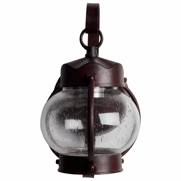 Wall Lantern Nuvo 60-631 1 Light - 11 in. - Wall Lantern - Onion Lantern with Clear Seed Glass - Old Bronze Finish Nuvo