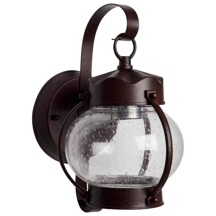 Wall Lantern Nuvo 60-631 1 Light - 11 in. - Wall Lantern - Onion Lantern with Clear Seed Glass - Old Bronze Finish Nuvo