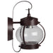 Wall Lantern Nuvo 60-631 1 Light - 11 in. - Wall Lantern - Onion Lantern with Clear Seed Glass - Old Bronze Finish Nuvo