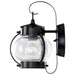 Wall Lantern Nuvo 60-632 1 Light - 11 in. - Wall Lantern - Onion Lantern with Clear Seed Glass - Textured Black Finish Nuvo