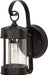 Wall Lantern Nuvo 60-635 1 Light - 11 in. - Wall Lantern - Piper Lantern with Clear Seed Glass - Textured Black Finish Nuvo