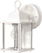 Wall Lantern Nuvo 60-636 1 Light - 9 in. - Wall Lantern - Cube Lantern with Clear Beveled Glass - White Finish Nuvo