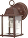 Wall Lantern Nuvo 60-637 1 Light - 9 in. - Wall Lantern - Cube Lantern with Clear Beveled Glass - Old Bronze Finish Nuvo