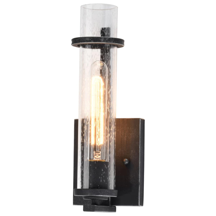 Vanity Nuvo 60-6381 Donzi - 1 Light - Vanity Fixture - Iron Black Finish Nuvo