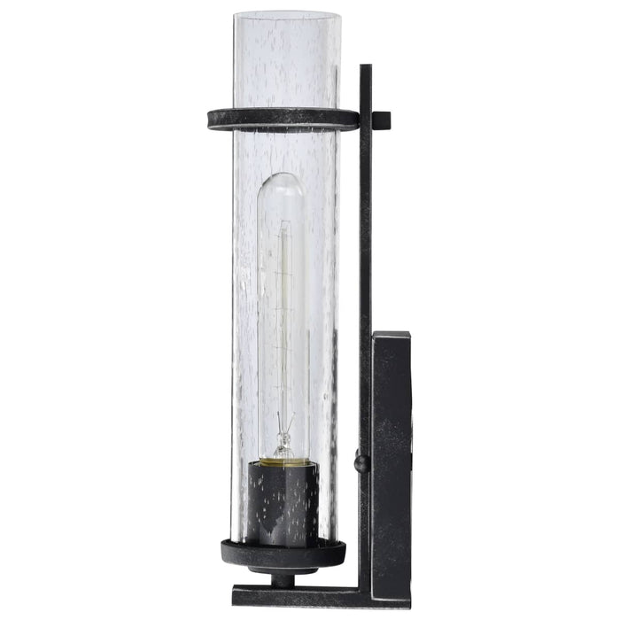 Vanity Nuvo 60-6381 Donzi - 1 Light - Vanity Fixture - Iron Black Finish Nuvo