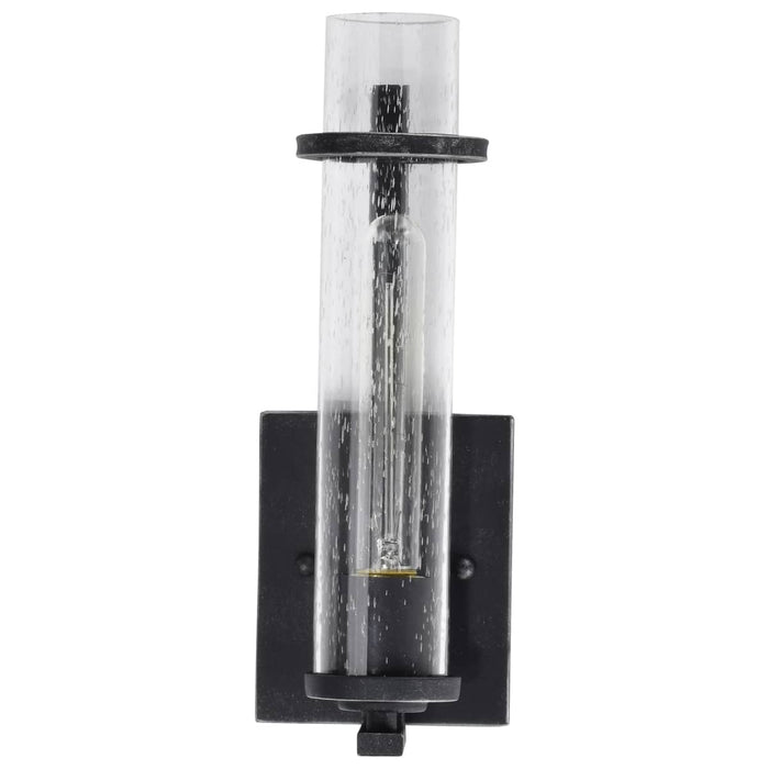 Vanity Nuvo 60-6381 Donzi - 1 Light - Vanity Fixture - Iron Black Finish Nuvo