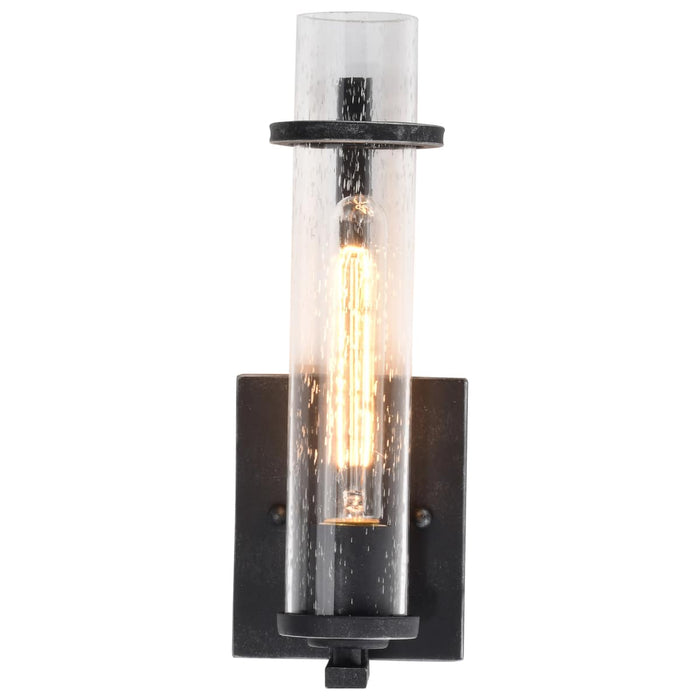 Vanity Nuvo 60-6381 Donzi - 1 Light - Vanity Fixture - Iron Black Finish Nuvo