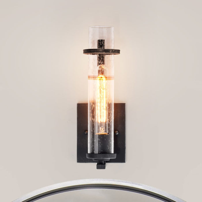Vanity Nuvo 60-6381 Donzi - 1 Light - Vanity Fixture - Iron Black Finish Nuvo
