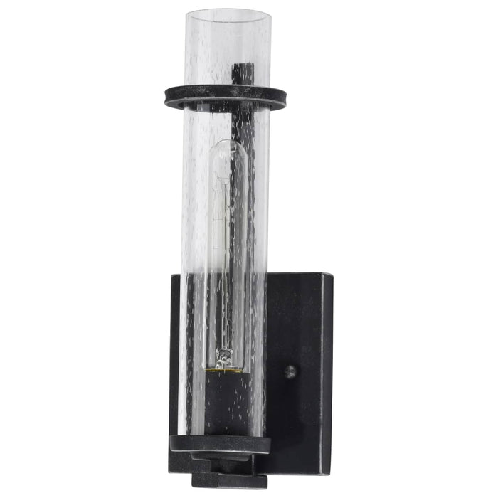 Vanity Nuvo 60-6381 Donzi - 1 Light - Vanity Fixture - Iron Black Finish Nuvo