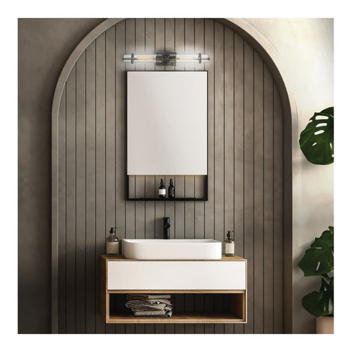 Vanity Nuvo 60-6382 Donzi - 2 Light - Vanity Fixture - Iron Black Finish Nuvo