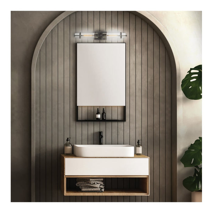 Vanity Nuvo 60-6382 Donzi - 2 Light - Vanity Fixture - Iron Black Finish Nuvo