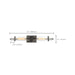 Vanity Nuvo 60-6382 Donzi - 2 Light - Vanity Fixture - Iron Black Finish Nuvo