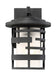 Wall Lantern Nuvo 60-6401 Lansing - 1 Light - 10 in. - Outdoor Wall Lantern with Etched Glass - Textured Black Finish Nuvo