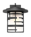Wall Lantern Nuvo 60-6403 Lansing - 1 Light - 14 in. - Outdoor Wall Lantern with Etched Glass - Textured Black Finish Nuvo