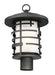 Post Lantern Nuvo 60-6406 Lansing - 1 Light - Outdoor Post Lantern with Etched Glass - Textured Black Finish Nuvo