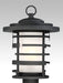 Post Lantern Nuvo 60-6406 Lansing - 1 Light - Outdoor Post Lantern with Etched Glass - Textured Black Finish Nuvo