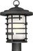 Post Lantern Nuvo 60-6406 Lansing - 1 Light - Outdoor Post Lantern with Etched Glass - Textured Black Finish Nuvo