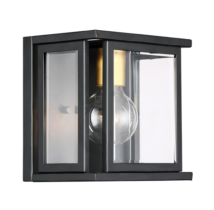 Sconce Nuvo 60-6411 Payne - 1 Light - Wall Sconce with Clear Beveled Glass - Midnight Bronze Finish Nuvo