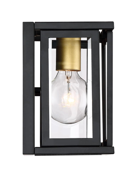 Sconce Nuvo 60-6411 Payne - 1 Light - Wall Sconce with Clear Beveled Glass - Midnight Bronze Finish Nuvo