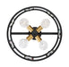 Semi Flush Nuvo 60-6413 Payne - 4 Light - Semi-Flush with Clear Beveled Glass - Midnight Bronze Finish Nuvo