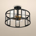 Semi Flush Nuvo 60-6413 Payne - 4 Light - Semi-Flush with Clear Beveled Glass - Midnight Bronze Finish Nuvo