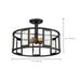 Semi Flush Nuvo 60-6413 Payne - 4 Light - Semi-Flush with Clear Beveled Glass - Midnight Bronze Finish Nuvo