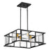 Pendant Nuvo 60-6414 Payne - 4 Light - Pendant with Clear Beveled Glass - Midnight Bronze Finish Nuvo