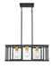 Pendant Nuvo 60-6414 Payne - 4 Light - Pendant with Clear Beveled Glass - Midnight Bronze Finish Nuvo