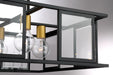 Pendant Nuvo 60-6414 Payne - 4 Light - Pendant with Clear Beveled Glass - Midnight Bronze Finish Nuvo