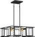 Pendant Nuvo 60-6414 Payne - 4 Light - Pendant with Clear Beveled Glass - Midnight Bronze Finish Nuvo