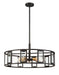 Pendant Nuvo 60-6416 Payne - 5 Light - Pendant with Clear Beveled Glass - Midnight Bronze Finish Nuvo