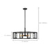 Pendant Nuvo 60-6416 Payne - 5 Light - Pendant with Clear Beveled Glass - Midnight Bronze Finish Nuvo