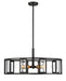 Pendant Nuvo 60-6416 Payne - 5 Light - Pendant with Clear Beveled Glass - Midnight Bronze Finish Nuvo
