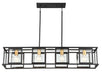 Island Pendant Nuvo 60-6417 Payne - 4 Light - Island Pendant with Clear Beveled Glass - Midnight Bronze Finish Nuvo