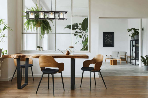Island Pendant Nuvo 60-6417 Payne - 4 Light - Island Pendant with Clear Beveled Glass - Midnight Bronze Finish Nuvo