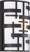 Sconce Nuvo 60-6431 Lansing - 2 Light - Wall Sconce with White Fabric Shade - Midnight Bronze Finish Nuvo