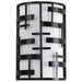 Sconce Nuvo 60-6431 Lansing - 2 Light - Wall Sconce with White Fabric Shade - Midnight Bronze Finish Nuvo