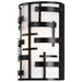 Sconce Nuvo 60-6431 Lansing - 2 Light - Wall Sconce with White Fabric Shade - Midnight Bronze Finish Nuvo