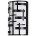 Sconce Nuvo 60-6431 Lansing - 2 Light - Wall Sconce with White Fabric Shade - Midnight Bronze Finish Nuvo