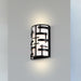 Sconce Nuvo 60-6431 Lansing - 2 Light - Wall Sconce with White Fabric Shade - Midnight Bronze Finish Nuvo