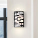 Sconce Nuvo 60-6431 Lansing - 2 Light - Wall Sconce with White Fabric Shade - Midnight Bronze Finish Nuvo