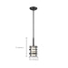 Mini Pendant Nuvo 60-6432 Lansing - 1 Light - Mini Pendant with Etched Opal Glass - Midnight Bronze Finish Nuvo