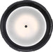 Flush Mount Nuvo 60-6434 Lansing - 3 Light - Flush with White Fabric Shade and Opal Diffuser - Midnight Bronze Finish Nuvo